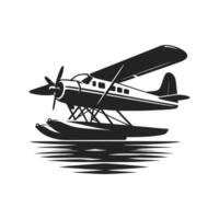 Minimalist Floatplane Icon vector