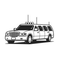 Limousine Design Simple yet Striking vector