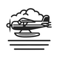 Floatplane Silhouette Graphic vector