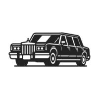 Modern Limousine Icon Clean and Crisp Art vector