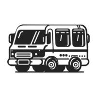 Graphic of Minibus Shape vector