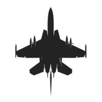 Simple Fighter Aircraft Icon vector