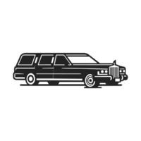 Elegant Limousine Image High-Quality Art vector