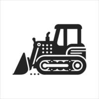 Bulldozer Transportation Symbol vector