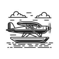 Flat Design Aircraft Icon vector