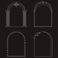 calligraphic border collection unique design vector