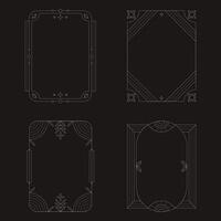 calligraphic border collection unique design vector
