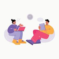workplace office people conflict argue vector