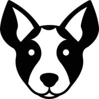 A colorful dog head vector