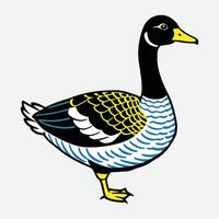 A colorful duck eps vector