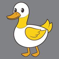 A colorful duck eps vector
