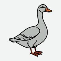 A colorful duck eps vector