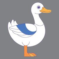 A colorful duck eps vector