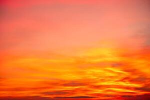 Beautiful , luxury soft gradient orange gold clouds and sunlight on the blue sky perfect for the background, take in everning,Twilight, Large size, high definition landscape photo