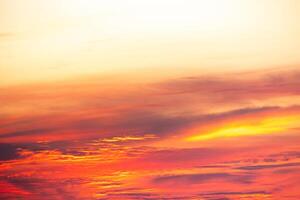 Beautiful , luxury soft gradient orange gold clouds and sunlight on the blue sky perfect for the background, take in everning,Twilight, Large size, high definition landscape photo