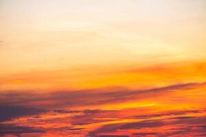 Beautiful , luxury soft gradient orange gold clouds and sunlight on the blue sky perfect for the background, take in everning,Twilight, Large size, high definition landscape photo