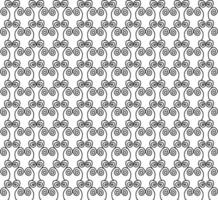 Seamless black pattern in the form of small spirals on a white background vector