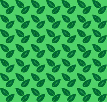 sin costura modelo en el formar de hojas en un verde antecedentes vector