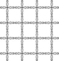 Seamless pattern in the form of an openwork lattice in black on a white background vector