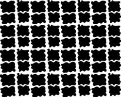 Texture in the form of a pattern of black quadrangles in doodle style vector