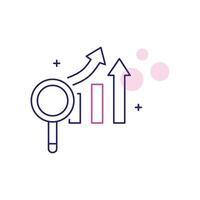 Predictive Demand Forecasting Icon Design vector