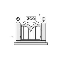 Zoo, Zological Park Icon Design vector