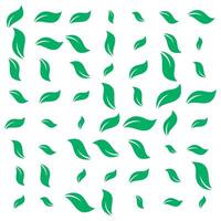 Leaf background pattern vector