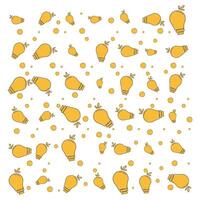 Bulb background pattern vector