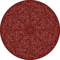 classic colored round ornament. Red pattern in a circle. Drawing of Greece and Ancient Rome. Flower drawing. vector