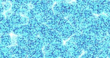Clean swimming pool bottom. Seamless loop moving waves with ripples on water surface video