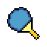 Table tennis racket in pixel art style vector