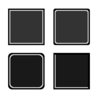 creative photo frame with white border vector