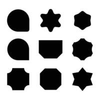 various graphics shape for graphics design vector