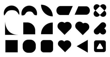 various graphics shape for graphics design vector