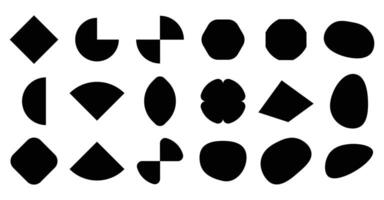 various graphics shape for graphics design vector