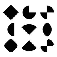 various graphics shape for graphics design vector