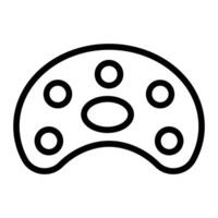 Palette Line Icon vector