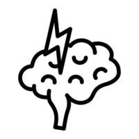 BrainStorm Line Icon vector