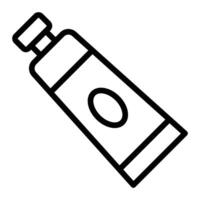Paint Tube Line Icon vector