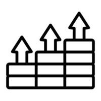Profit Line Icon vector