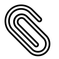 Paper Clip Line Icon vector