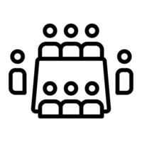 Meeting Line Icon vector