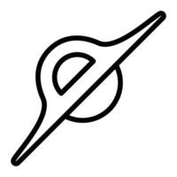 Blackhole Line Icon vector