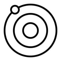 Orbit Line Icon vector