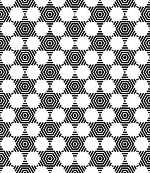 Black and white seamless abstract pattern. Background and backdrop. Grayscale ornamental design. vector