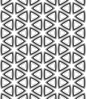 patrón abstracto sin costuras en blanco y negro. fondo y telón de fondo. diseño ornamental en escala de grises. vector