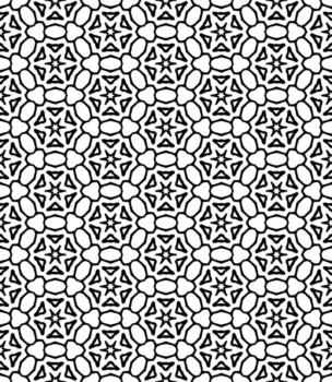 patrón abstracto sin costuras en blanco y negro. fondo y telón de fondo. diseño ornamental en escala de grises. vector