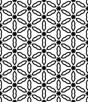 patrón abstracto sin costuras en blanco y negro. fondo y telón de fondo. diseño ornamental en escala de grises. vector