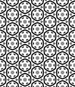 patrón abstracto sin costuras en blanco y negro. fondo y telón de fondo. diseño ornamental en escala de grises. vector