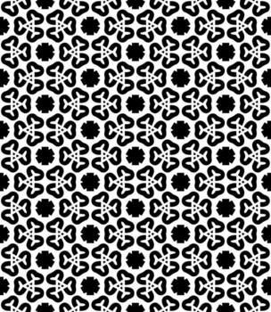 patrón abstracto sin costuras en blanco y negro. fondo y telón de fondo. diseño ornamental en escala de grises. vector